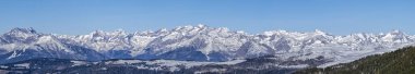 Dolomites mountains view from passo delle erbe panorama