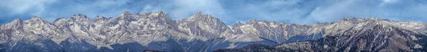 Sass Putia Dolomites Mountains View Passo Delle Erbe Panorama — 图库照片