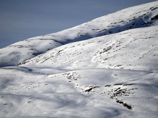 Dolomites Mountains Frozen Snow Detail Winter — Stockfoto