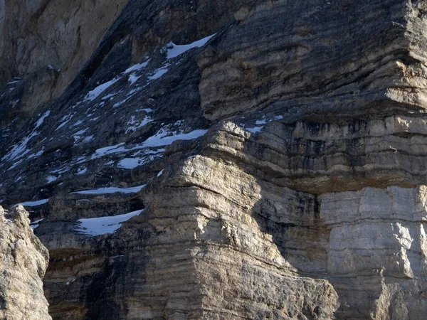 Dolomites Neige Panorama Val Badia Armentara Colline — Photo