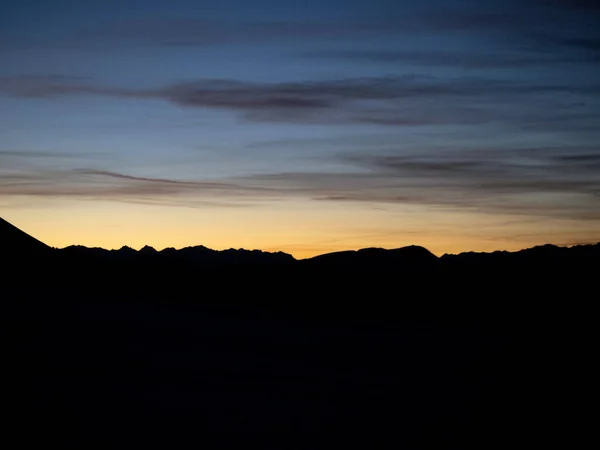 Sunset Sass Putia Dolomites Mountains View Passo Delle Erbe Panorama — Stock Photo, Image