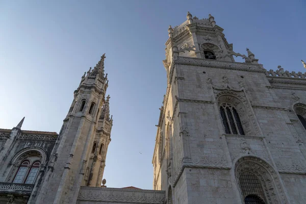 Lisboa Jeronimos Mosteiro Pôr Sol Vista — Fotografia de Stock