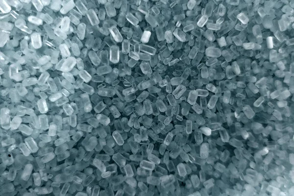 Blue Salt Crystals Macro Close — Stock Photo, Image