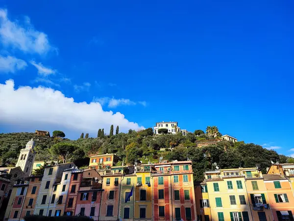 Portofino Pictoresque Village Italy Colorful Buildings Detail Painted House Detail — Stock Photo, Image