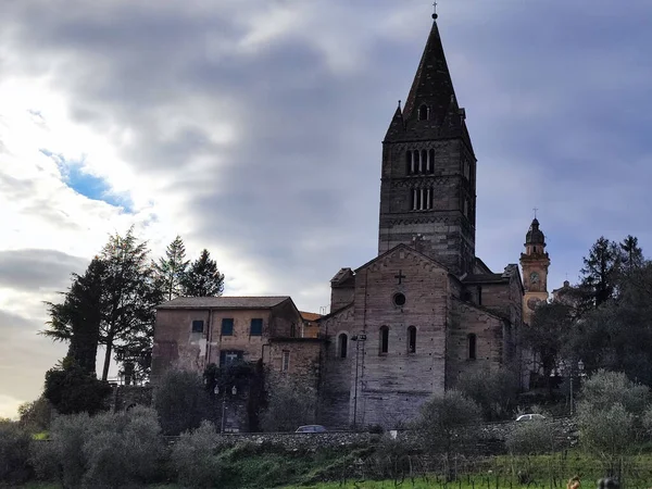 Basilika Von Fieschi Lavagna Italien — Stockfoto