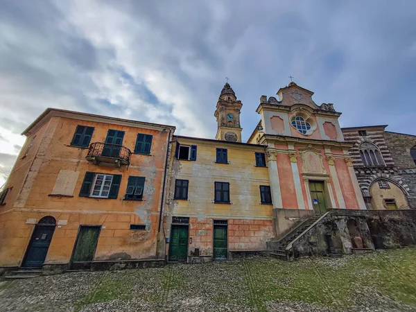 Lavagna Talya Daki Fieschi Kilisesi Bazilikası — Stok fotoğraf