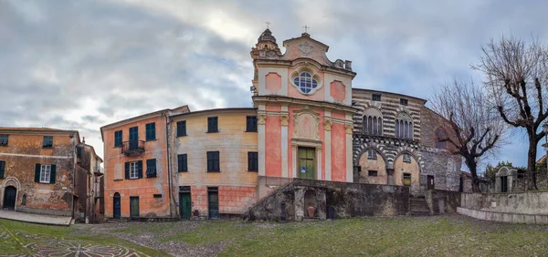 Basílica Iglesia Fieschi Lavagna Italia —  Fotos de Stock