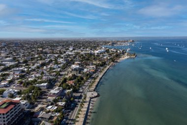 La paz bcs Meksika hava manzaralı Panorama şehir manzaralı baja california sur 