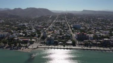 La paz bcs Meksika hava manzaralı Panorama şehir manzaralı baja california sur 