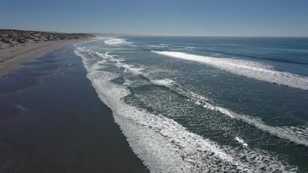 Pasifik Okyanusu Dalgaları Akrep Körfezi San Juanico Baja California Sur — Stok video