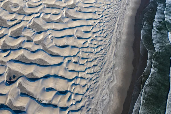 Dunes Aerial Pacific Ocean Beach Mexico Baja California Sur Aerial — Stock Photo, Image