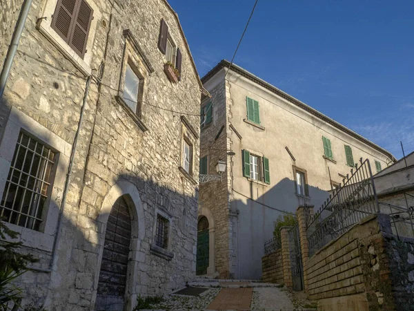 Veroli Village Médiéval Lazio Frosinone Vue Vieilles Maisons — Photo