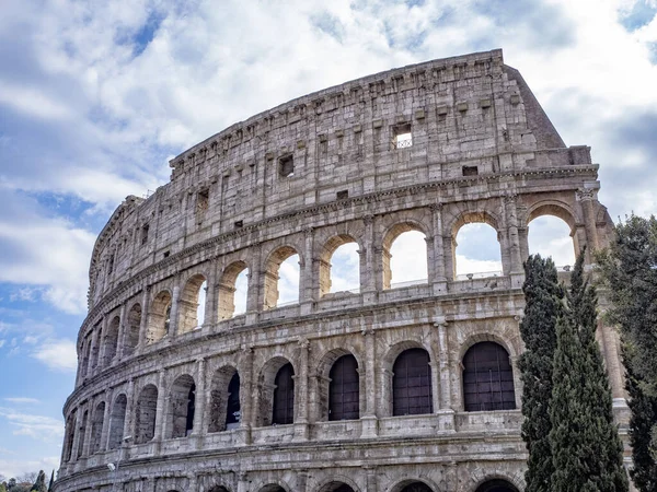 Rom Coliseum Colosseo Forntida Amfiteater Utsikt — Stockfoto