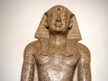 Mısır Kralı Ptolemy II heykel detayı
