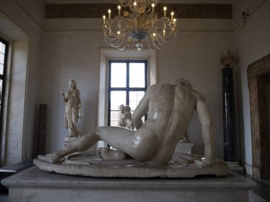 Capoline Galaksisi Eski Roma mermer klasik heykeli