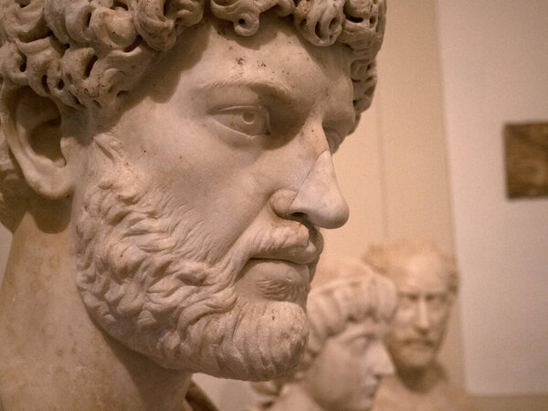 socrat old roman marble classical statue