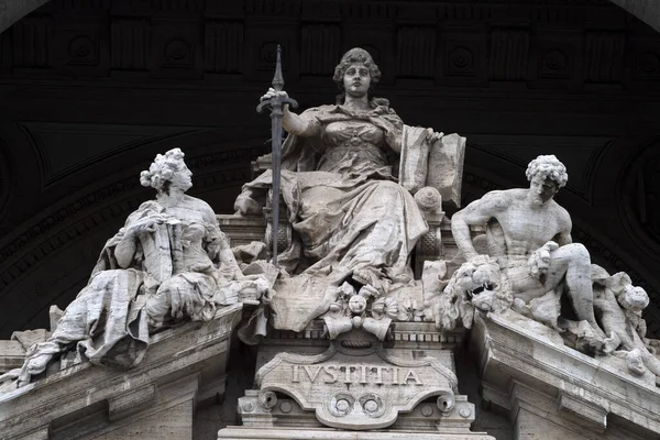 Řím Corte Cassazione Budova Palác Nejvyšší Spravedlnosti Pohled — Stock fotografie
