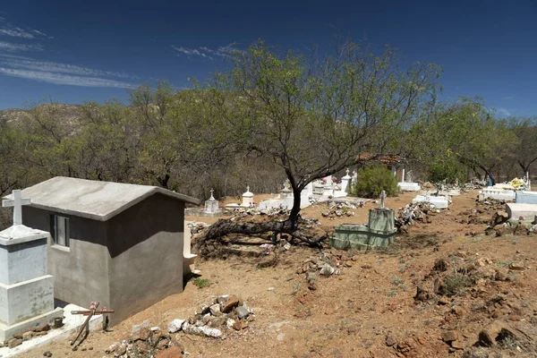 Antiguas Tumbas Del Cementerio Mexicano Triunfo Pueblo Minero Baja California —  Fotos de Stock