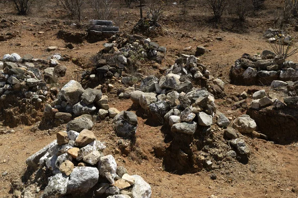 Triunfo Madencilik Köyü Baja California Daki Eski Meksika Mezarlığı Mezarları — Stok fotoğraf