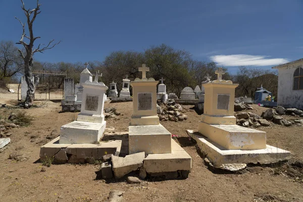 Antiguas Tumbas Del Cementerio Mexicano Triunfo Pueblo Minero Baja California —  Fotos de Stock