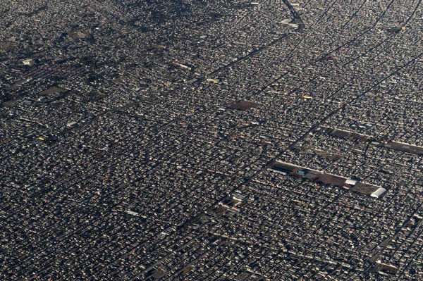 Meksika Şehri Hava Manzaralı Panorama Uçak Manzaralı — Stok fotoğraf