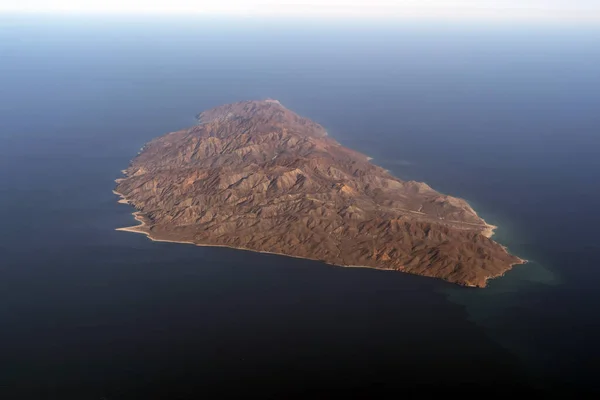 Cerralvo Cousteau Island Baja California Sur Aerial View Panorama — 图库照片