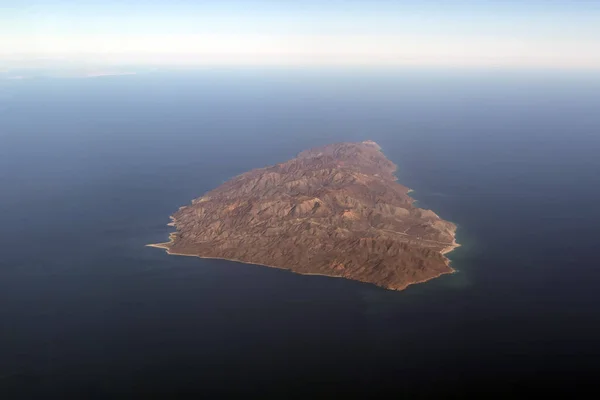 Cerralvo Cousteau Wyspa Baja Kalifornia Sur Panorama Lotu Ptaka — Zdjęcie stockowe