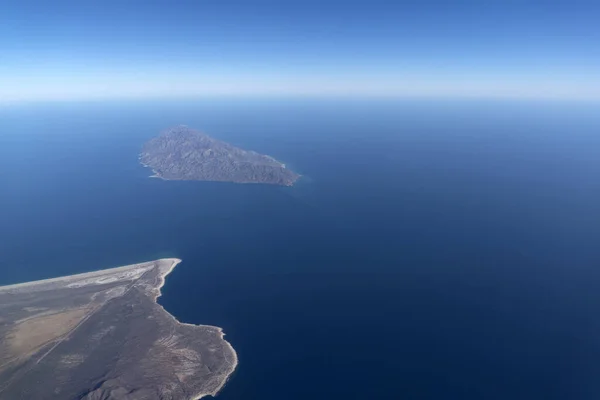 Cerralvo Cousteau Île Baja Californie Sur Vue Aérienne Panorama — Photo