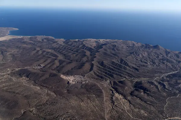 México Baja Califórnia Sur Partir Avião Panorama Aéreo Landcape — Fotografia de Stock