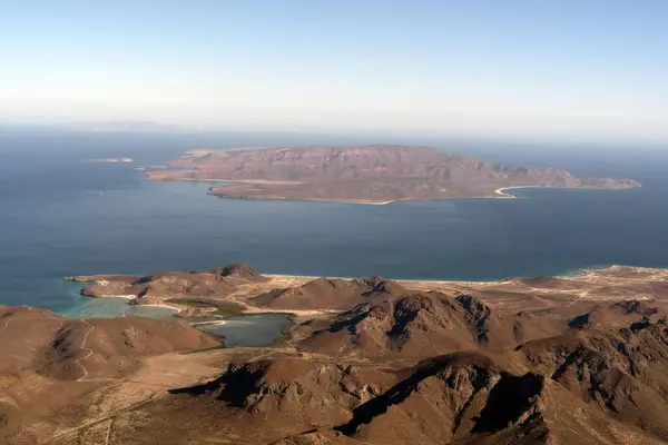 Paz Balandra Autres Plages Mexico Baja Californie Sur Avion Panorama — Photo