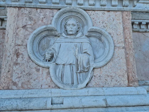 Bas Relief Bologne Piazza Maggiore Église San Petronio Basilique — Photo