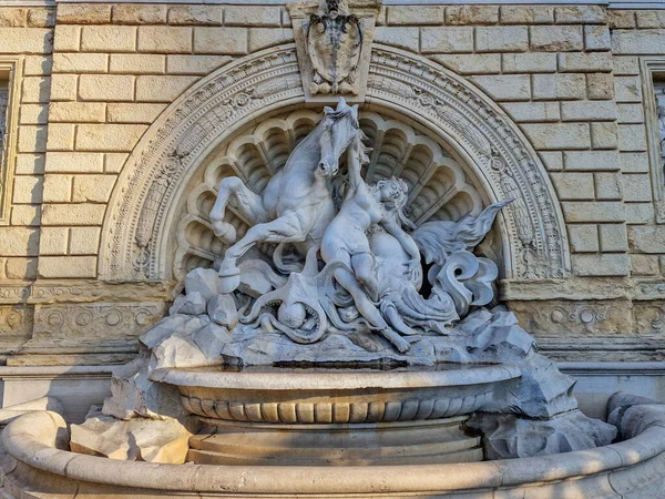 Montagnola Park Sculpture Statue View — Stock Photo, Image