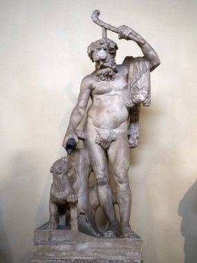 Eski mermer Roma heykeli heykel detayı