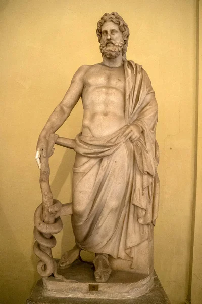 Old Marble Roman Figure Sculpture Statue Detail — Stock Photo, Image