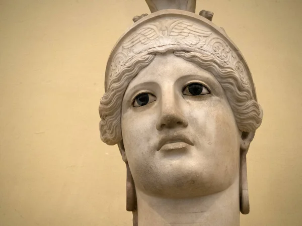 Velho Mármore Figura Romana Escultura Estátua Detalhe — Fotografia de Stock