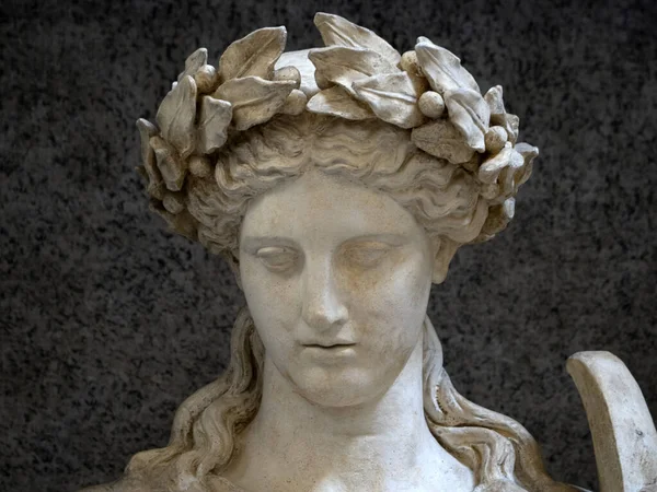 Vieux Marbre Figurine Romaine Sculpture Détail Statue — Photo
