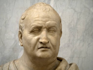 Eski mermer Roma heykeli heykel detayı