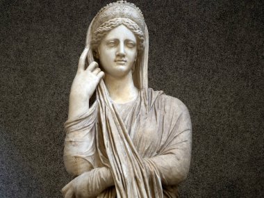 Eski mermer Roma heykeli heykel detayı