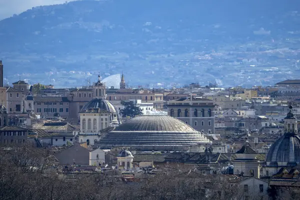 Roma Hava Manzaralı Şehir Manzarası Vatikan Müzesi Panoramasından — Stok fotoğraf