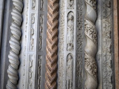 Santa Maria Maggiore Kilisesi. Bergamo İtalya. Kapatın.