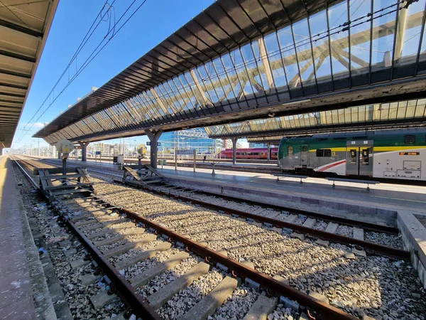 Rogoredo Milan Dworzec Kolejowy Włochy Kolej — Zdjęcie stockowe