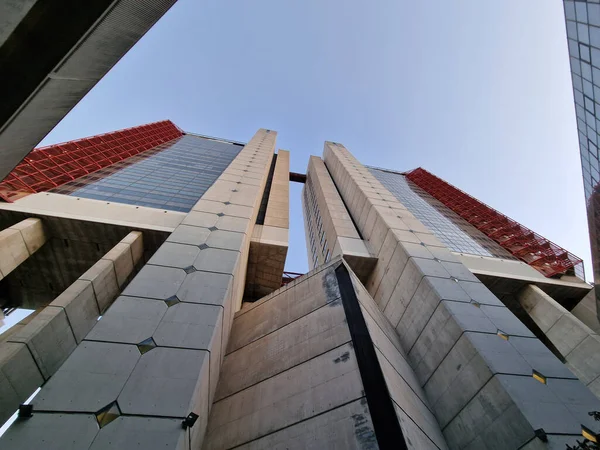 Genoa Corte Lambrischini Arranha Céu Arquitetura Moderna Itália Vista Cima — Fotografia de Stock