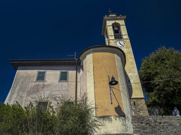 Bergamo Middeleeuwse Stad Luchtfoto Panorama Uitzicht — Stockfoto