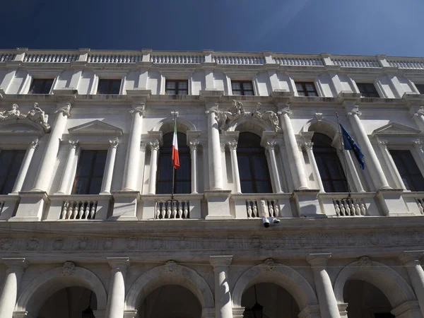 Bergamo Mittelalterliche Stadt Piazza Maggiore Platz Blick — Stockfoto