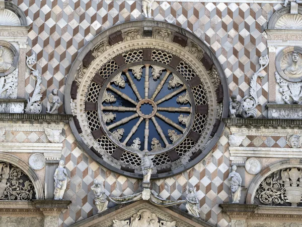 Santa Maria Maggiore Église Bergamo Italie Détail Fermer — Photo