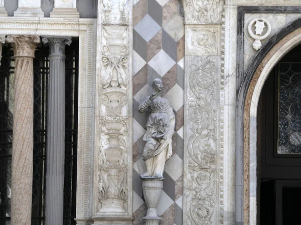 Santa Maria Maggiore Church Bergamo Italy Detail Close — 图库照片