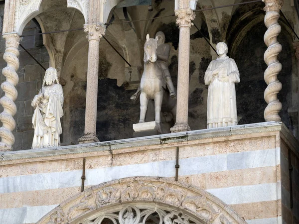 Santa Maria Maggiore Église Bergamo Italie Détail Fermer — Photo