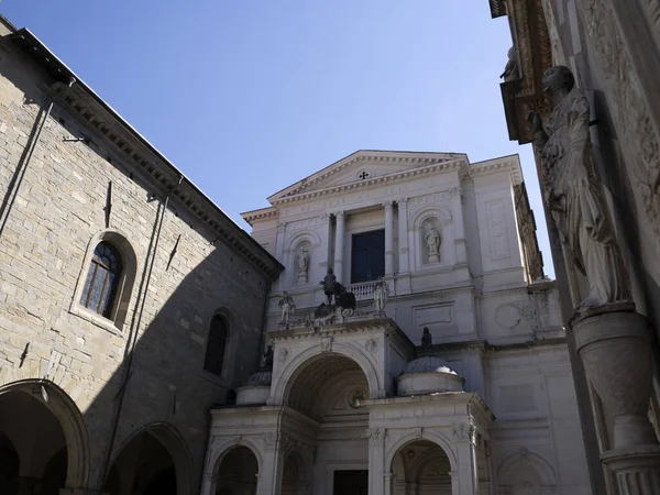 Santa Maria Maggiore Church Bergamo Italy Detail Close — 图库照片