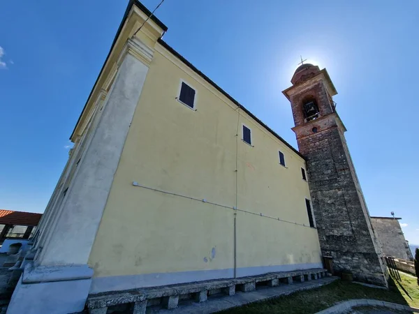 Madonna Montespineto Stary Kościół Sanktuarium Piedmont — Zdjęcie stockowe