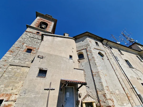 Madonna Montespineto Stary Kościół Sanktuarium Piedmont — Zdjęcie stockowe